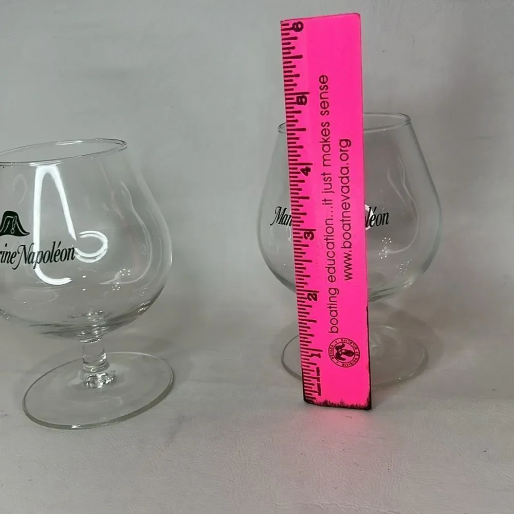 Mandarine Napoleon Cognac Brandy Snifter Crystal Glass 4 1/2 In Tall 2 In Round